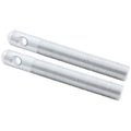 Allstar 0.5 in. Dia. Replacement Aluminum Hood Pins; Silver, 2PK ALL18507